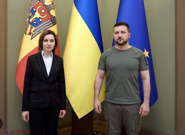 Zelenski a sunat-o pe Maia Sandu şi a invitat-o la Kiev