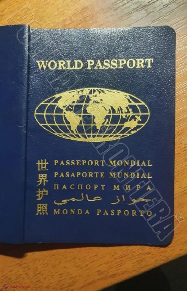 Un cetățean al R. Moldova a vrut să plece peste hotare cu un pașaport „MONDIAL”, nerecunoscut în nicio țară de pe glob