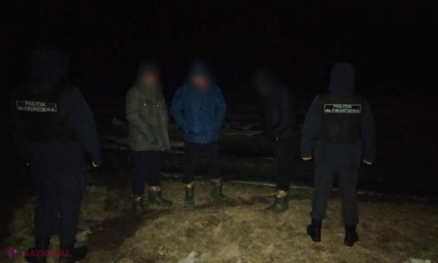 Încă cinci bărbați din Ucraina, care au intrat ilegal în R. Moldova, prinși de polițiștii de frontieră