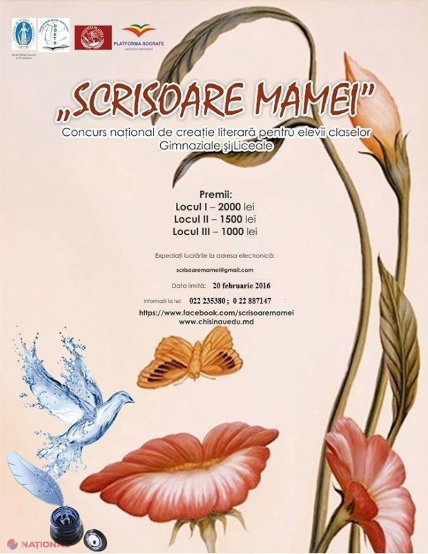 Elevii sunt PROVOCAȚI să scrie SCRISORI mamelor de peste hotare, într-un concurs INEDIT