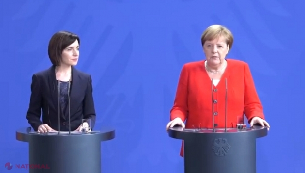 Angela Merkel îi recomandă Maiei Sandu să intensifice lupta cu corupția și să asigure transparența instituțiilor publice: „Pe acest Guvern îl așteaptă foarte mult de lucru”