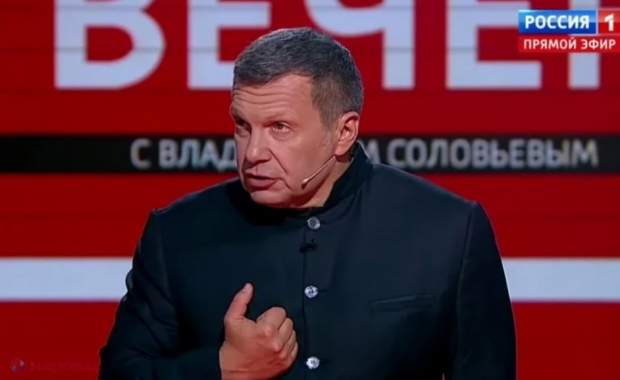 VIDEO // Propagandistul lui Putin, plin de VÂNĂTĂI. Cum a apărut Soloviov în direct