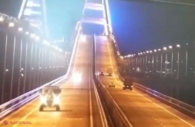 VIDEO // Camionul care ar fi explodat pe podul din Crimeea a trecut pe lângă frontiera R. Moldova. Traseul publicat de investigatorii ruși 