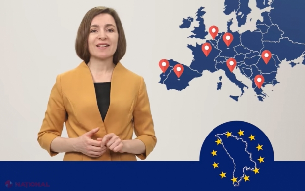 VIDEO // Maia Sandu îndeamnă moldovenii din DIASPORA să organizeze în orașele în care se află adunări asemenea celei naționale „Moldova Europeană”: În cel puțin 31 de orașe europene sunt programate întruniri: „Vă îndemn să fim UNIȚI pe 21 mai!”