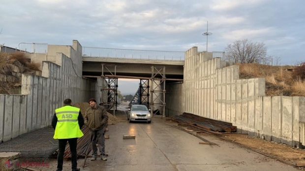 Nodul rutier în preajma orașului Bălți pe drumul M5, gata în proporție de 65%
