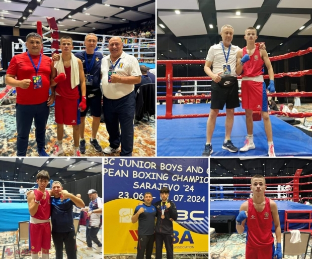 Trei medalii pentru lotul de BOX al R. Moldova la Campionatul European, rezervat juniorilor