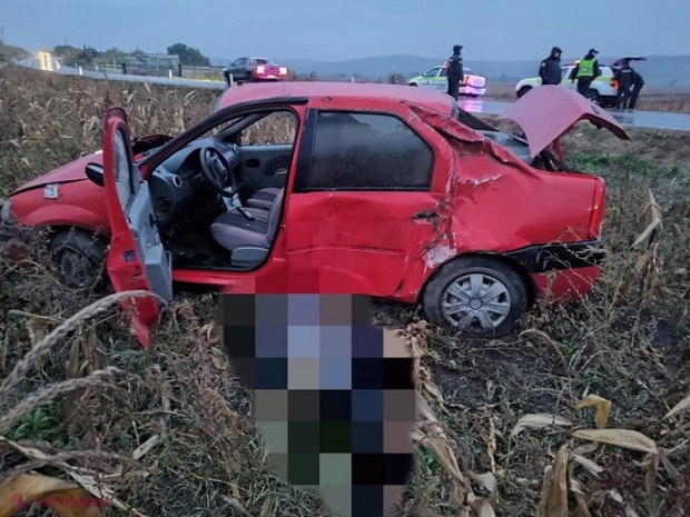 TRAGEDIE la Ialoveni: Un șofer lipsit de dreptul de a conduce a urcat beat la volan și și-a ucis pasagera de 43 de ani