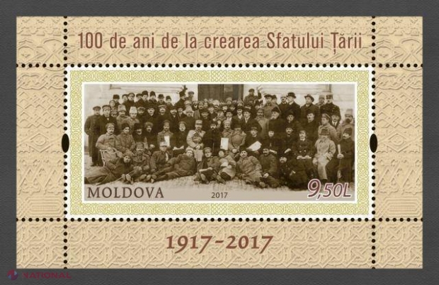 Mărci poştale „100 de ani de la crearea Sfatului Țării”, puse în circulație în R. Moldova