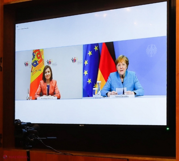 Maia Sandu a invitat-o pe Angela Merkel în R. Moldova: „Am discutat cu doamna cancelar și despre recunoașterea certificatelor de vaccinare emise în Republica Moldova pentru a permite cetățenilor republicii noastre să circule liber în UE”
