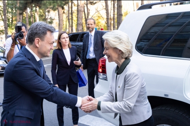 Ursula von der Leyen, în cadrul întrevederii cu premierul Recean: „Susținem năzuința R. Moldova de a merge ferm în familia țărilor europene”