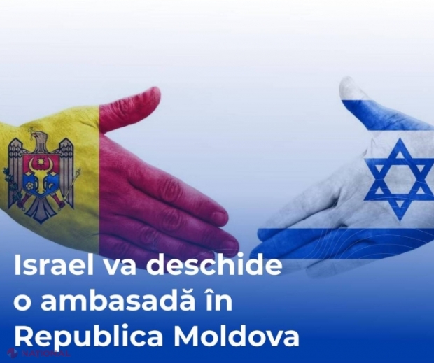 Israelul deschide ambasadă în R. Moldova, decizie salutată de autoritățile de la Chișinău: „Va contribui la extinderea dialogului politic, dezvoltarea relațiilor economice și comerciale”