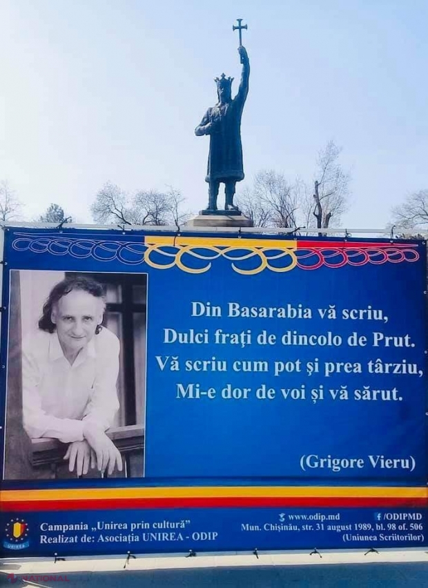 Flori pentru Grigore Vieru, la 11 ani de când a trecut în neființă