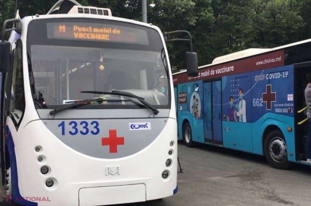 DOC // Adresele din Chișinău unde vor staționa, până la sfârșitul lunii iulie, troleibuzul și autobuzul în care vă veți putea vaccina împotriva COVID-19