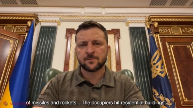 Rusia nu are nicio șansă să câștige războiul. Volodimir Zelenski: „Teroriştii ruşi nici măcar nu ar trebui să spere”