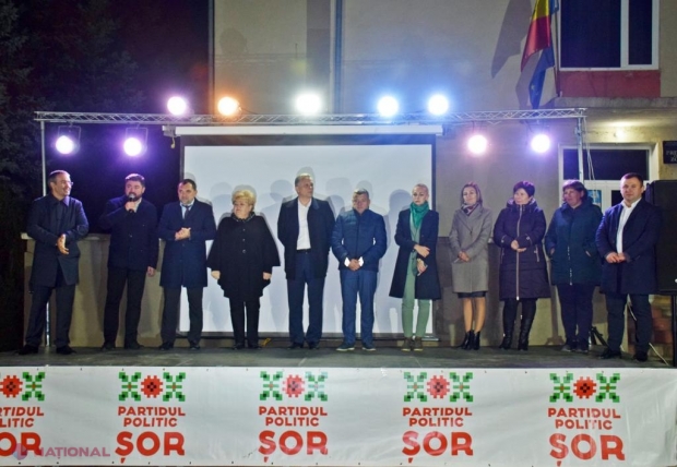 FOTO // Partidul „ȘOR” a iluminat străzile și în satul Zorile, raionul Orhei