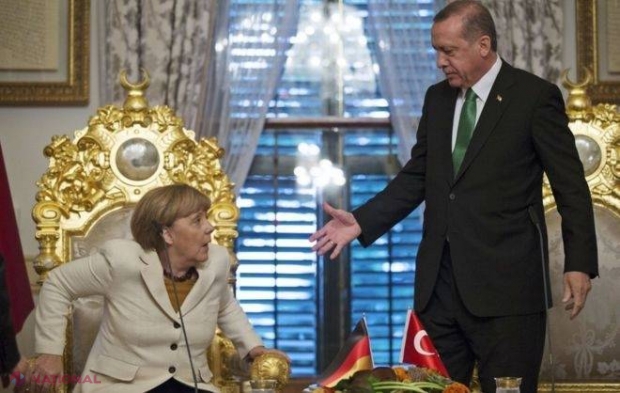ERDOGAN vine cu acuzaţii HALUCINANTE la adresa Angelei Merkel. Germania îi răspunde pe măsură