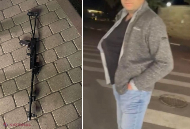 FOTO // A vrut să treacă VAMA în România cu ARMA în sân