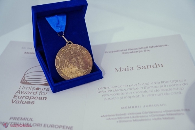 VIDEO // Maia Sandu nu a primit cele 30 000 de euro din partea Primăriei Timișoara. Dominic Fritz: „Atacul Rusiei doar dovedește cât de bine aleasă a fost Maia Sandu ca prima laureată a acestui premiu”