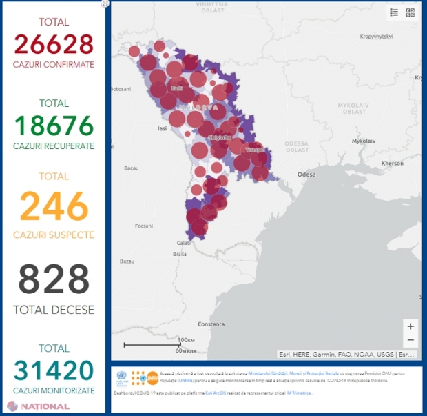 CORONAVIRUS // Chișinăul se apropie de 10 000 de cazuri de COVID-19: Cele mai afectate sunt persoanele cu vârste de peste 50 de ani