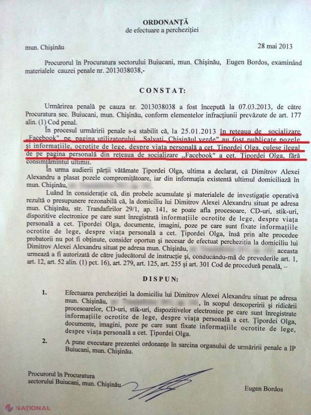 Culmea anchetei // Dosar penal pentru preluarea unei postări de pe Facebook