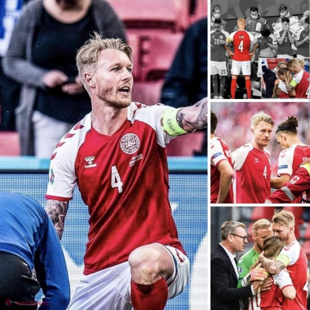Simon Kjaer, omul providențial în drama lui Christian Eriksen! Trei momente care au făcut diferența între viață și moarte!