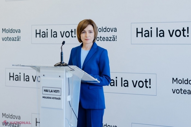 VIDEO // Maia Sandu denunță „bandiții” care „vor cu orice preț să revină la guvernare” și care ar fi „cumpărat” 300 de mii de voturi la referendum: „ATENTAT asupra democrației și libertății poporului nostru”