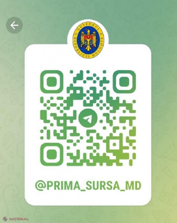 Autoritățile R. Moldova anunță crearea unui canal OFICIAL pe Telegram, numit „Prima Sursă”: „Aici vom informa rapid despre cele mai importante decizii ale autorităților din Republica Moldova și vom dezminți falsurile și manipulările”