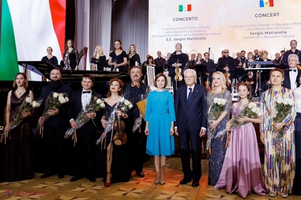 Președintele Italiei, Sergio Mattarella, în vizită oficială la Chișinău: Concert în cinstea oaspetelui la Palatul Republicii și conferință de presă comună cu Maia Sandu