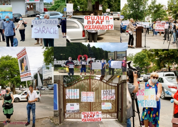 VIDEO // Protest al Partidului „ȘOR”: Cetățenii din toată țara apără magazinele sociale „Merișor”, pe care Filip și guvernarea vor să le închidă abuziv”