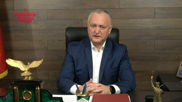 Dodon schimbă din nou macazul și optează pentru un GUVERN până la alegerile parlamentare ordinare din 2023: „Care e sensul să învestești un guvern doar pe 4-5 luni?”