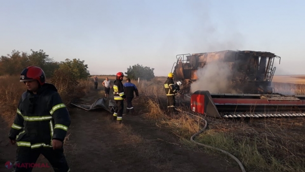 VIDEO // Mână criminală sau un incident: Patru tractoare, două combine și un autocamion, făcute SCRUM la Cahul