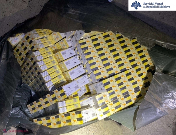Sute de țigări ascunse sun roata de rezervă a unei „Dacia Logan”, conduse de o româncă ce intenționa să iasă din R. Moldova