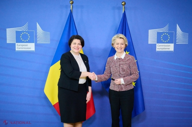 Ursula von der Leyen, către Natalia Gavrilița: „R. Moldova poate conta în continuare pe sprijinul UE”