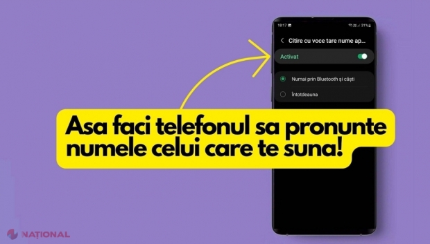 Ce trebuie să faci ca telefonul tău să pronunțe numele celui care te sună