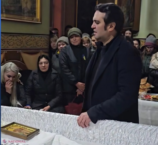 VIDEO // Primele imagini de la priveghiul fiicei lui Igor Cuciuc. Omagiu pentru Andreea Cuciuc din partea colegilor săi de la ,,Ștefan Neaga