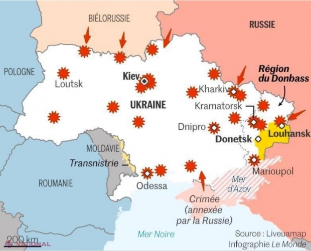 Statul Major al Forțelor Armate din Ucrainei a DEZVĂLUIT planul „invadatorilor ruși”: „Scopul principal al operațiunii este BLOCAREA Kievului, crearea unui coridor terestru către peninsula Crimeea și TRANSNISTRIA”