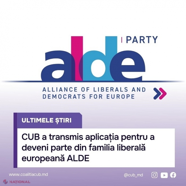 Încă un partid din R. Moldova ar putea adera la familia liberalilor europeni ALDE, al treilea grup politic ca influență în structurile UE