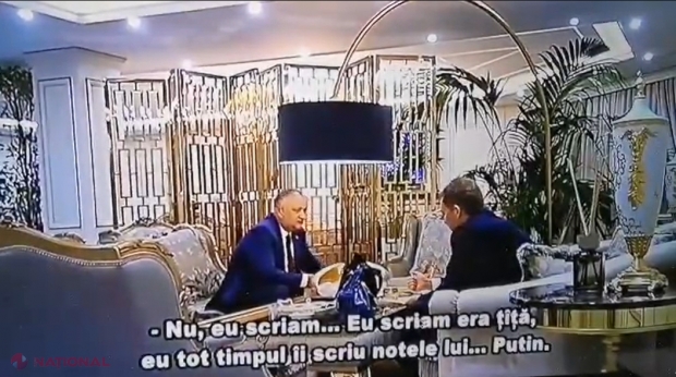 VIDEO // Noi FILMĂRI cu Dodon, Plahotniuc și Iaralov. Șeful statului povestește că merge la RAPORT la conducerea Federației Ruse: „Eu scriam notele lui Putin...”
