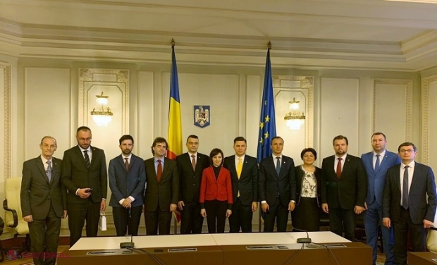 FOTO // O delegație de la PAS, condusă de Maia Sandu, vizită în Parlamentul României: „Am solicitat sprijin pentru susținerea administrației publice locale”