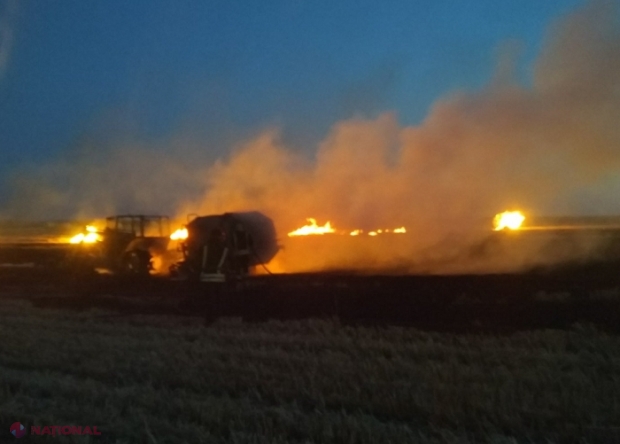Ard grâul și tractoarele: 36 de incendii în ultima zi, pe teritoriul R. Moldova