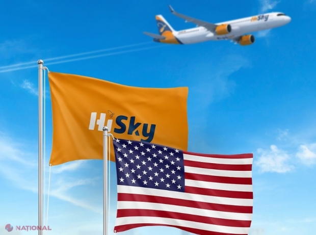 Veste BUNĂ pentru moldovenii care vor să ajungă în SUA fără escale. Compania moldo-română HiSky a primit AUTORIZAȚIA pentru zboruri regulate către orice destinație din Statele Unite ale Americii!