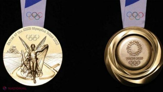 GALERIE FOTO // Cum arată medaliile de la Jocurile Olimpice din 2020. Au fost reciclate 6 milioane de telefoane mobile pentru realizarea lor