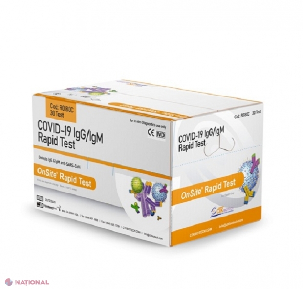 Teste la COVID-19 cu rezultat oferit în maximum jumătate de oră: AMDM a înregistrat două tipuri de TESTE RAPIDE pe bază de antigen, pentru depistarea infecției cu COVID-19
