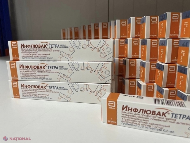 Lot de 200 de mii de doze de vaccin antigripal, recepționat de R. Moldova: Grupurile de risc ce vor fi vaccinate în primul rând