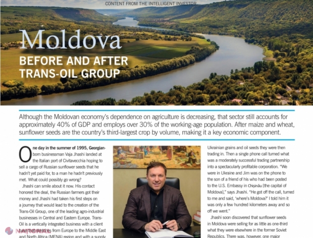 FOTO // Revista „TIME”, material complex despre „Trans-Oil”, cel mai mare grup agroindustrial din R. Moldova, și Vaja Jhashi