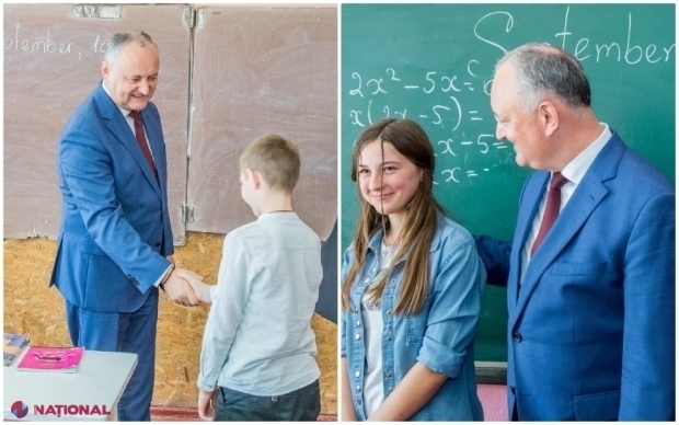 Dodon e de acord ca POLITICIENII să nu mai calce în școli și grădinițe în campania electorală, dar spune că dânsul va merge în aceste edificii în calitate de PREȘEDINTE