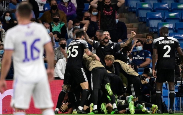 VIDEO // Lovitură de teatru pe Santiago Bernabeu: FC Sheriff i-a CÂȘTIGAT cu 2-1 pe galacticii de la Real Madrid. Campioana Moldovei conduce într-o grupă cu Real Madrid, Inter Milano și Șahtior Donețk