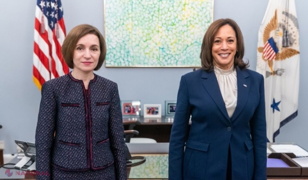 Vicepreședinta SUA, Kamala Harris, după întâlnirea cu președinta R. Moldova: „Statele Unite susțin ferm democrația, securitatea energetică și reformele anticorupție din R. Moldova”