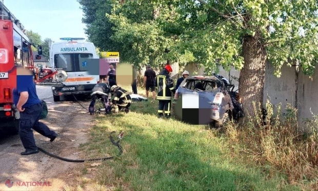 Accident fatal la Sadova. Doi tineri de 21 și 23 de ani au decedat