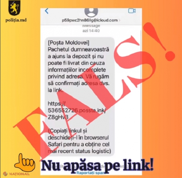 ATENȚIE: Un nou tip de FRAUDĂ ONLINE! Poliția vă spune ce trebuie să faceți când primiți SMS despre pretinse colete